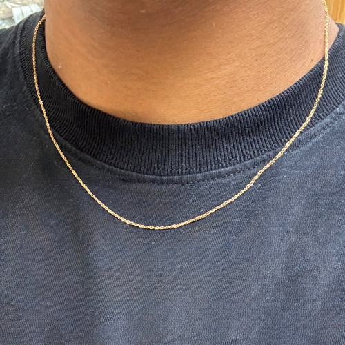 9ct yellow gold 1mm - yellow,