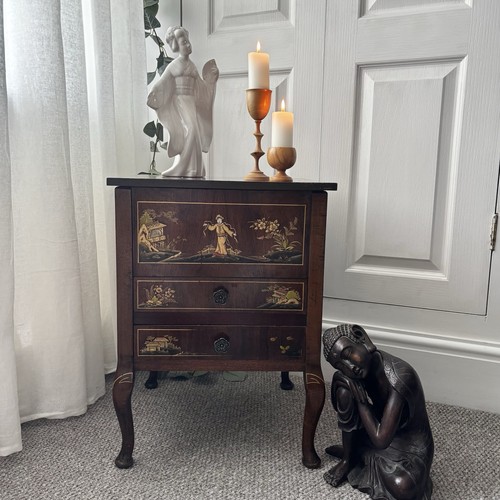 Antique chinoiserie sewing box - sewing,