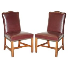 PAIR OF LEATHER OFFICE CHAIRS