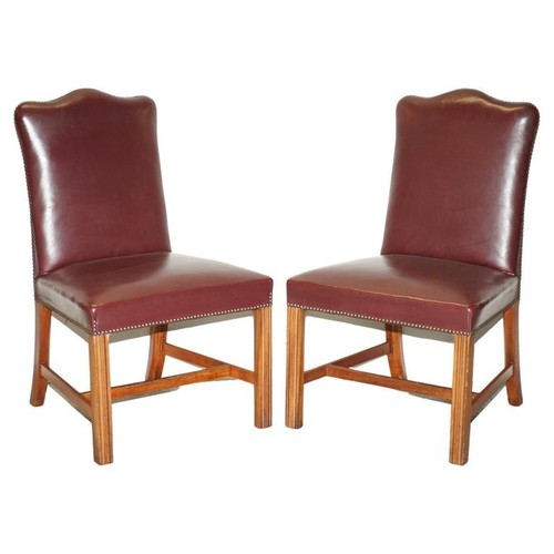 Pair leather office chairs - pair,