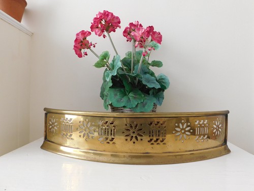 Victorian curved pierced brass - pierced,