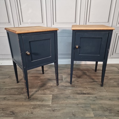 Vintage pair bedside cabinets - pair,