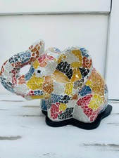 Mosaic Elephant Lamp - Multi