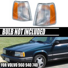2x Front Parking Corner Light Signal Driving Lamp Housing For Volvo 740 940 960
