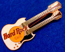 CHICAGO NO NAME EARLY WHITE TWIN NECK GIBSON SG GUITAR 3LT Hard Rock Cafe PIN