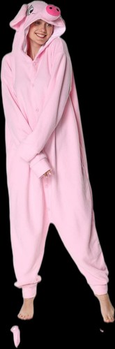 Adult pig costume one piece - adult,