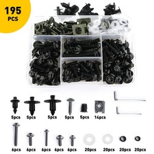 149x Black Fairing Bolts