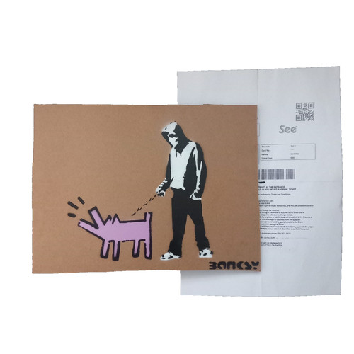 Banksy cardboard art stencil