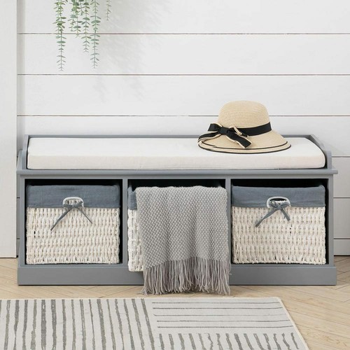 Wood shoes bench - bench, cushion