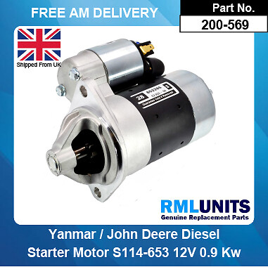 Starter motor for - for, john