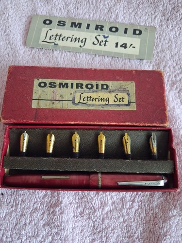 Vintage osmiroid lettering - vintage,