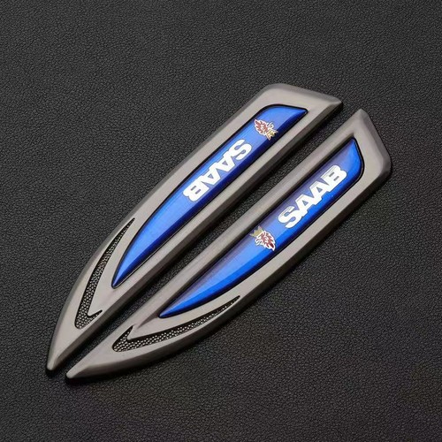 2pcs black saab logo - 2pcs,