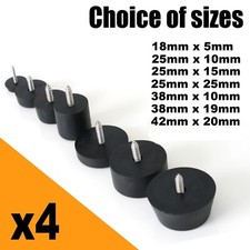 Set of 4 Rubber Feet with