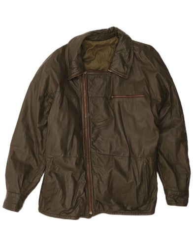 Vintage mens leather jacket - leather,