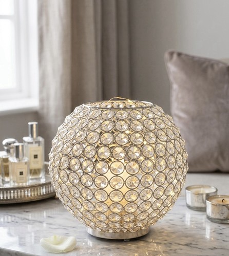 Clear glass globe - globe, candle