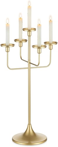 Sziqiqi gold candelabra candle - candelabra,