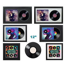 12"  Vinyl LP Record and Album Cover Frame Memorabilia Wall Display Double