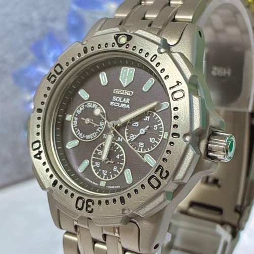 Seiko diver solar titanium - seiko,