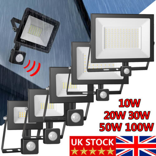 10w 100w led floodlight - led, pir