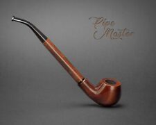 LONG WOODEN SMOKING PIPE FOR TOBACCO  CHURCHWARDEN no 53   9"  Brown  PEAR