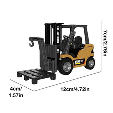1/64 RC Forklift Trucks Alloy Mini Desktop Toys 2.4G Rc Cars Remote Control Engi