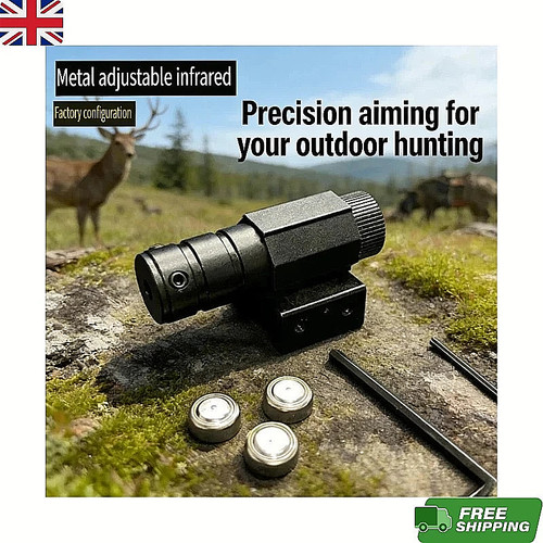 Red laser dot sight scope - red,