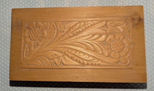 Vintage hand carved wooden