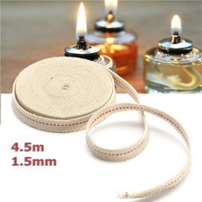 4.5M Cotton Oil Lamp Wick Long Flat Lantern 15mm For Kerosene Burner Lighting