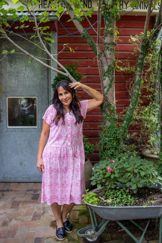Portofino pink drop - pink, waist