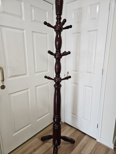 Wooden coat rack - coat,