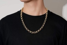 Men 9ct Gold Diamond Cut