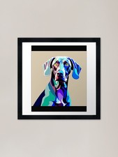 Weimaraner Framed Art Print