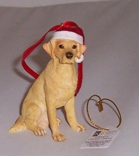 Country Artists Yellow Labrador Dog Hanging Ornament