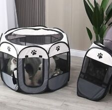 Large Foldable Soft Fabric Dog Crate Cat Cage Pet Bed Travel Puppy Play Pen Tent