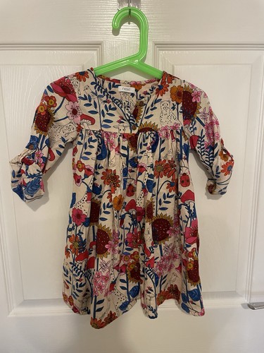 Girls smock dress floral - m&s,