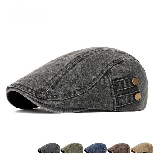 Men cotton newsboy gatsby flat - cotton,
