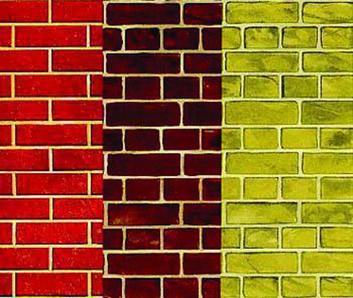 Dolls house quality card brick - dolls,