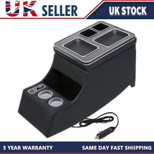 Black central console armrest - black,