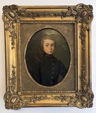 Antique Oil Portrait Painting