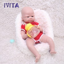 IVITA 20'' Adorable Soft Silicone Reborn Baby Girl Solid Silicone Doll Kids Gift