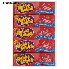 5 x Hubba Bubba Bubble Gum Seriously Strawberry Flavour 5 Packs of 5 Chunks