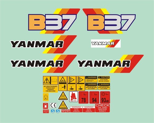 Yanmar b37 mini digger decal - yanmar,