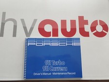 Driver's Manual & Maintenance Record Porsche 911 G Model & 930 Turbo 3.3 85/86