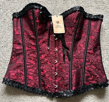 Red Corset Bustiers Gothic