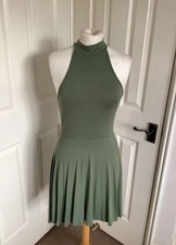 Pink Boutique khaki green dress uk 10 new