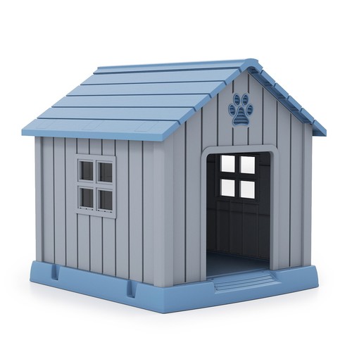 Plastic dog house for small - plastic,
