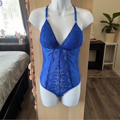 Kathy blue lace - lace, bodysuit