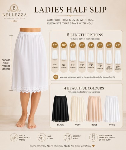 Ladies women satin half - ladies/women’s,