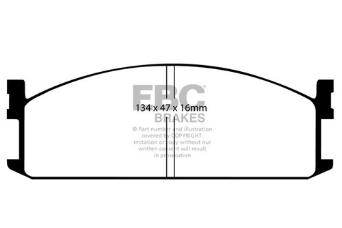 Ebc ultimax front brake - ultimax, pads
