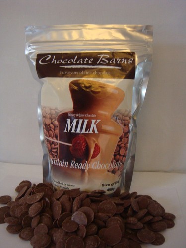 Chocolate for fondue fountain